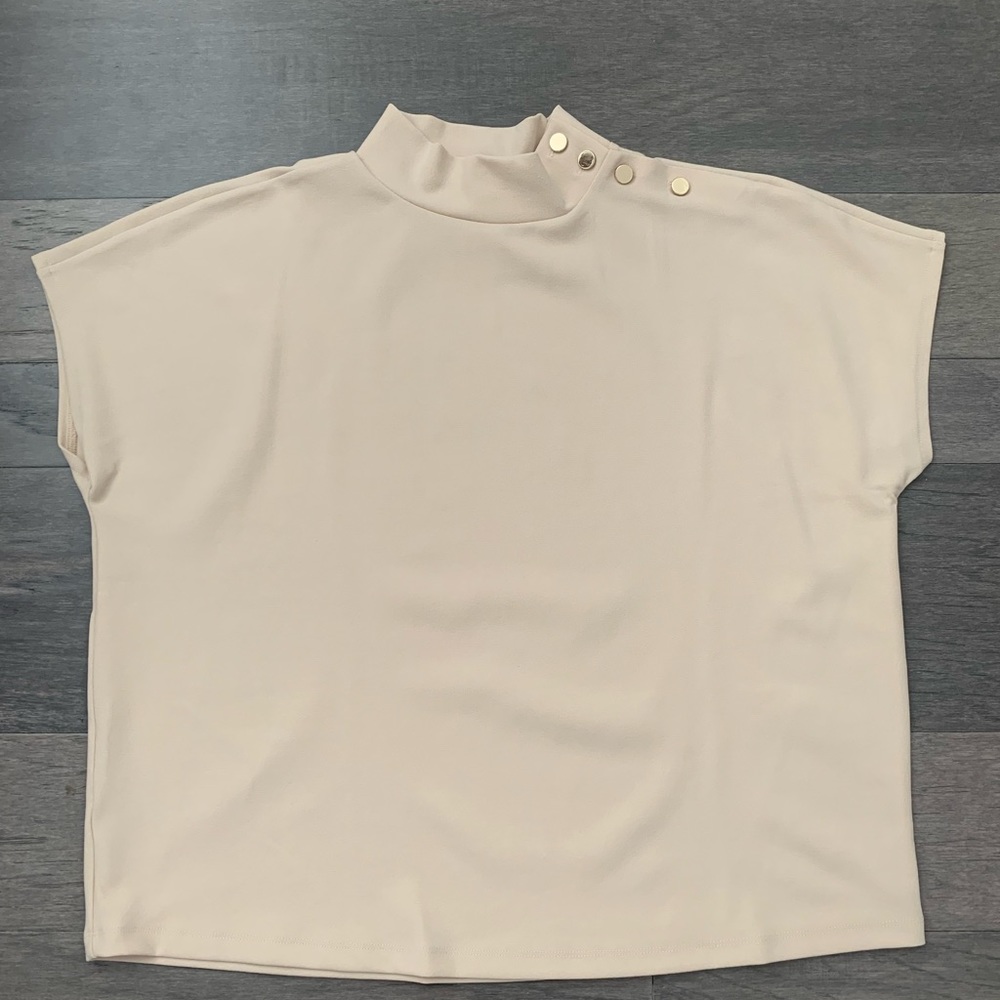 Ann Taylor Beige Blouse - Size Small